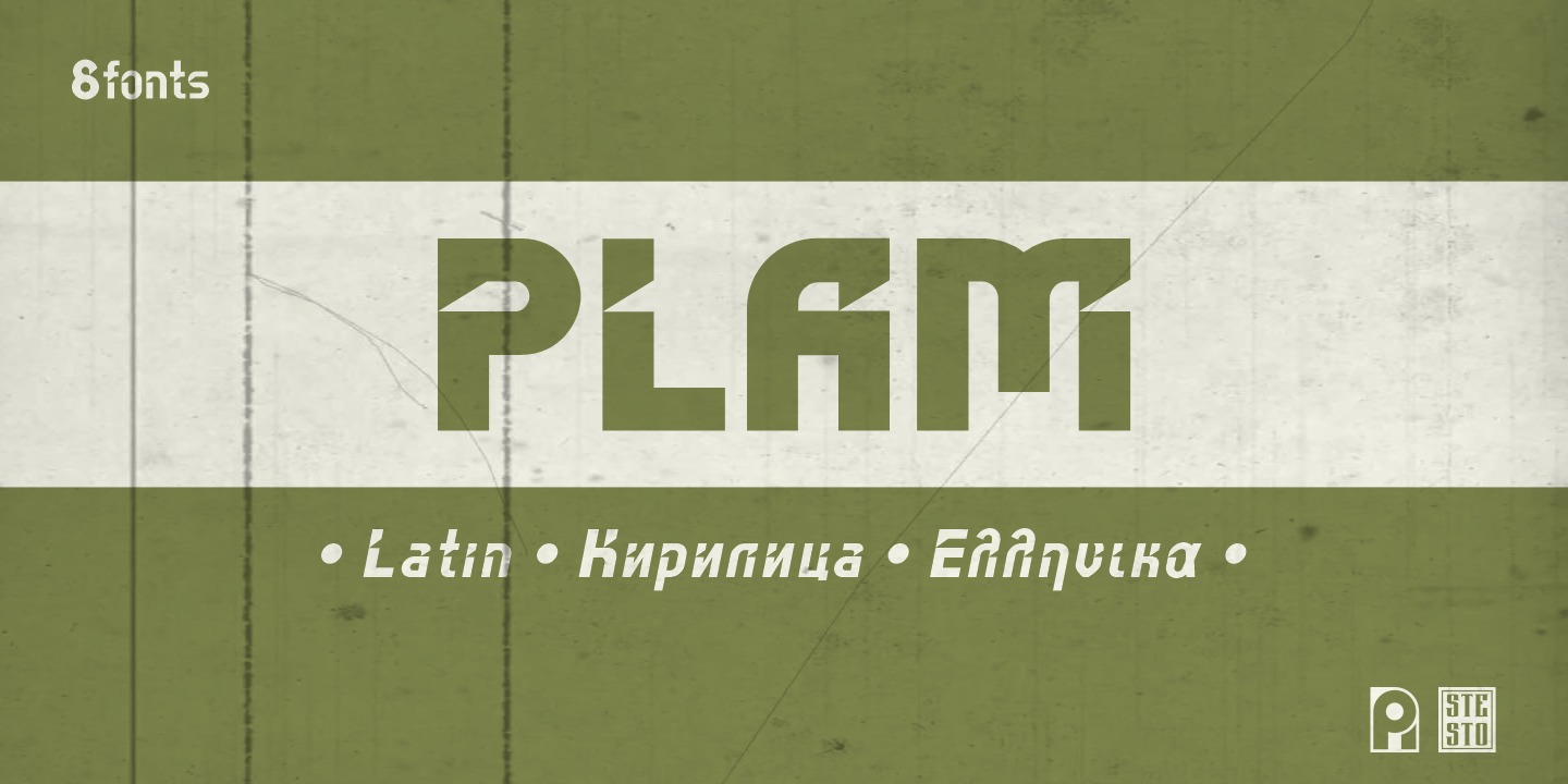 Beispiel einer Plam Bold Rounded-Schriftart